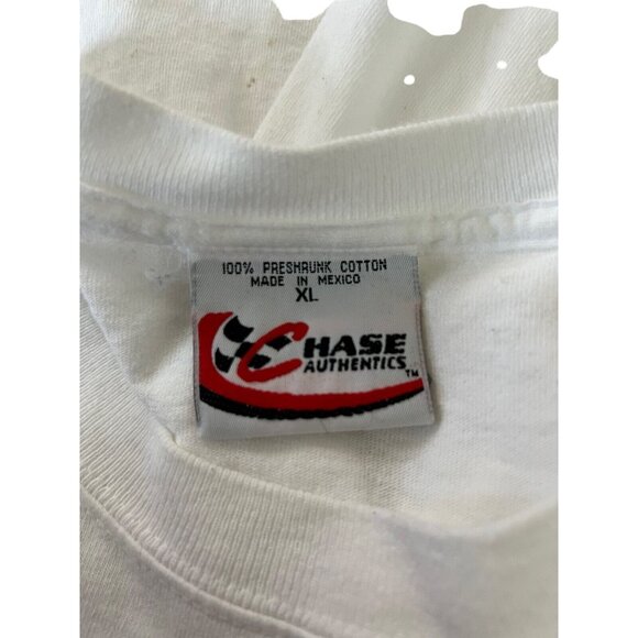 Chase Authentic Mens T Shirt Size XL White Dale Earnhardt Tribute Concert Print - Picture 2 of 10